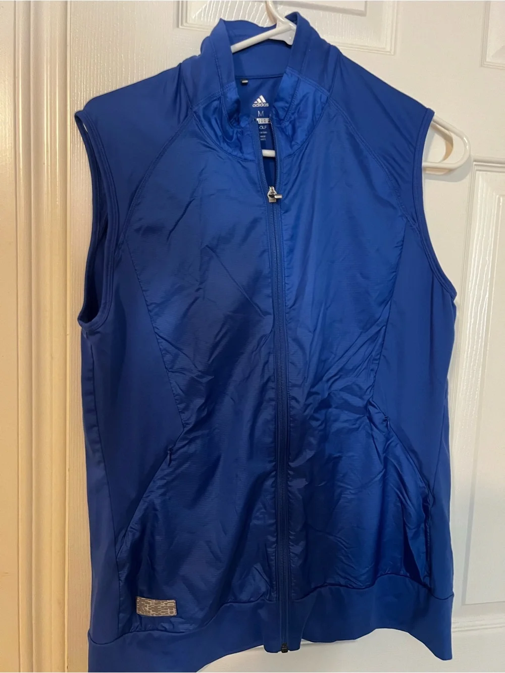 adidas Women's Royal Blue Full-Zip Athletic Vest